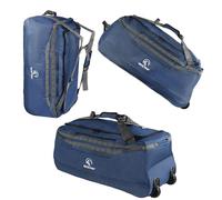 REDCAMP 140L Extra Große Reisetasche mit Rollen, faltbar, XXL, Marineblau | Rucksack Sporttasche, Wochenend Handgepäck für Camping Reisen Urlaub Kurztrip, geräumig, strapazierfähig, 92 x 40 x 38cm