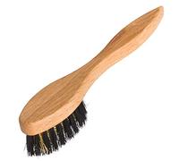 Redecker 396517 Wildlederbürste mit Stiel, Messingdraht mit Borstenrand, Eichenholz