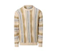 Strickpullover mit gerippten Abschlüssen Modell 'TETON' S men Offwhite