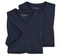Redfield 2er- Pack XXL V-Ausschnitt Dunkelblau 4XL/30/