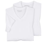 Redfield 2er- Pack XXL V-Ausschnitt Weiß 7XL/36/