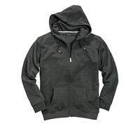 Redfield Basic Sweatshirtjacke in Herrenübergröße von 3XL bis 8XL Anthra. Melange, Größe:6XL