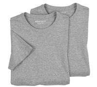 Redfield Doppelpack T-Shirts Übergröße grau Melange, Größe:4XL