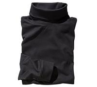 Redfield Schwarzes Rollkragen-Langarmshirt Übergröße