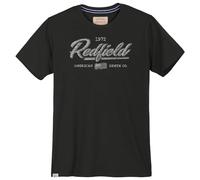 Redfield T-Shirt Bedruckt in Herren Übergrößen, schwarz, Größe:6XL