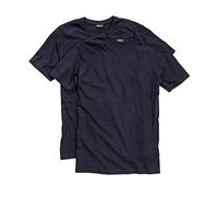 Redfield T-Shirt mit Rundhals im 2-er Pack Herrenübergröße in Navy, Größe:10XL