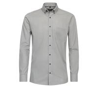 Redmond Businesshemd Druck Body Cut Grau XL