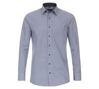 Redmond Businesshemd Druck Comfort Fit 10 blau M