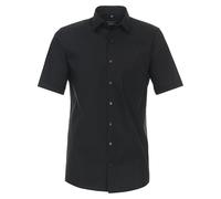 Redmond Businesshemd Kurzarm Uni Comfort Fit 90 schwarz 5XL