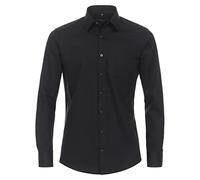 Redmond Businesshemd Uni Body Cut 90 schwarz L
