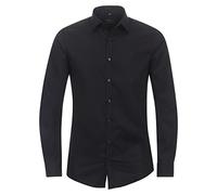 Redmond Businesshemd Uni Slim Fit Schwarz XL