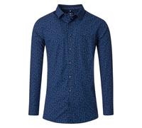 Redmond Casual Comfort Fit Hemd blau, Bedruckt