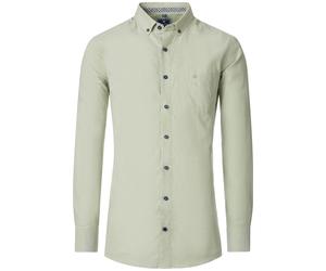 Redmond Casual Comfort Fit Hemd grün, Einfarbig