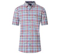 Redmond - Comfort Fit - Herren Freizeithemd Kurzarm (251070999), Größe:6XL, Farbe:Rot(50)