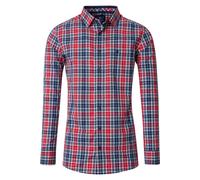 Redmond Casual Comfort Fit Hemd rot, Kariert