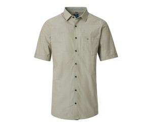 Redmond Casual Modern Fit Hemd Kurzarm grün