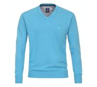 Redmond Casual Pullover V-Ausschnitt türkis Größe X6L