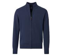 Redmond Casual Regular Fit Cardigan blau, Einfarbig
