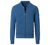 Redmond Casual Regular Fit Cardigan blau, Einfarbig