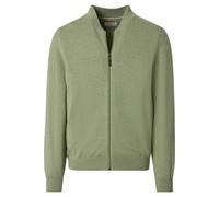 Redmond Casual Regular Fit Cardigan grün, Einfarbig