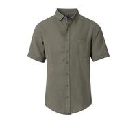 Redmond Casual Regular Fit Leinenhemd grün, Einfarbig