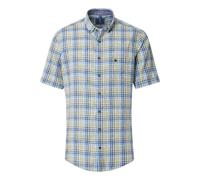 Redmond Casual Regular Fit Leinenhemd grün, Kariert