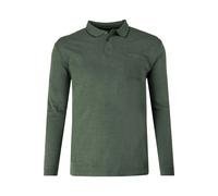 Redmond Casual Regular Fit Longsleeve Poloshirt grün, Einfarbig