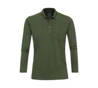 Redmond Polo-Shirt Langarm Uni nah 629 grün 3XL