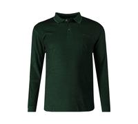 Redmond Casual Regular Fit Longsleeve Poloshirt grün, Einfarbig