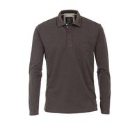 Redmond Casual Regular Fit Poloshirt braun, Einfarbig