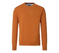 Redmond Casual Regular Fit Pullover Beige-terra, Einfarbig