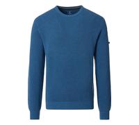 Redmond Casual Regular Fit Pullover blau, Einfarbig