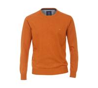 Redmond Casual Regular Fit Pullover Gelb Messing, Einfarbig