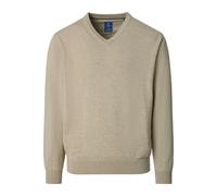 Redmond Casual Regular Fit Pullover hellbraun, Einfarbig