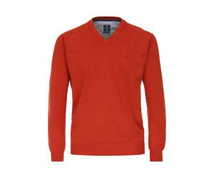 Redmond Casual Regular Fit Pullover terra, Einfarbig