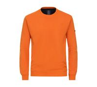 Redmond Casual Regular Fit Sweatshirt Rundhals orange, Einfarbig