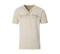 Redmond Casual Regular Fit T-Shirt beige, Einfarbig
