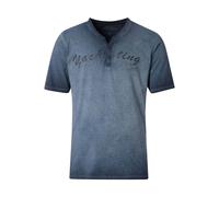 Redmond Casual Regular Fit T-Shirt blau, Einfarbig