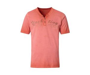 Redmond Casual Regular Fit T-Shirt terra, Einfarbig