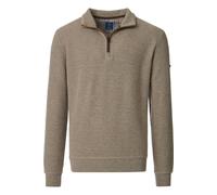 Redmond Casual Regular Fit Troyer beige, Einfarbig