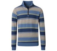 Redmond Casual Regular Fit Troyer beige, Gestreift