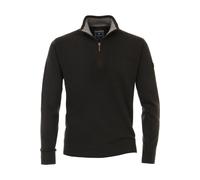 Redmond Casual Regular Fit Troyer grau, Einfarbig