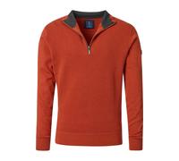 Redmond Casual Regular Fit Troyer terra, Einfarbig