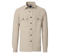 Redmond Comfort Fit Flanellhemd beige, Einfarbig