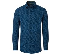 Redmond Comfort Fit Hemd blau, Bedruckt