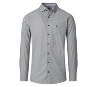 Redmond Comfort Fit Hemd blau/grün, Bedruckt