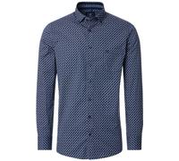 Redmond Comfort Fit Hemd rot/blau, Bedruckt