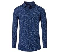 Redmond Casual Comfort Fit Hemd blau, Bedruckt