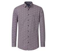 Redmond Freizeithemd Druck Modern Fit Rot XL