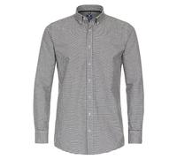 Redmond Freizeithemd kariert Comfort Fit 90 schwarz 6XL